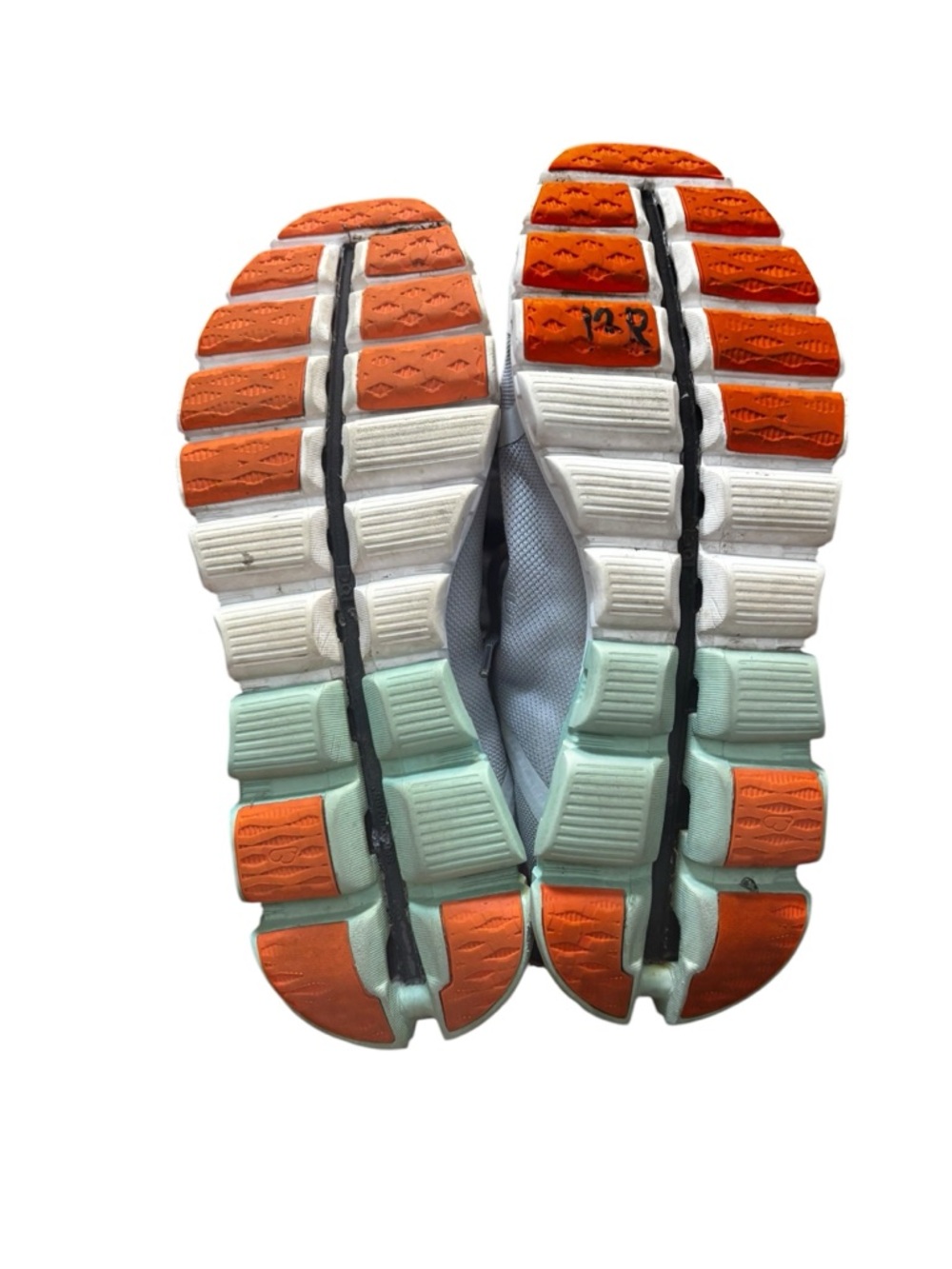 ON Cloudflow Women’s Glacier Creek White Orange Athletic Shoe Sz 9 35.98208 - Picture 6 of 9